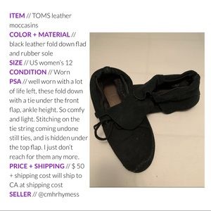 Toms moccasins